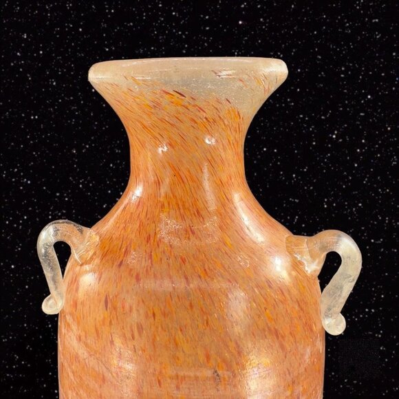 1970s Italian Murano Art Glass Seguso Scavo Triple Handle Vase Jug Textured VTG - Picture 6 of 14